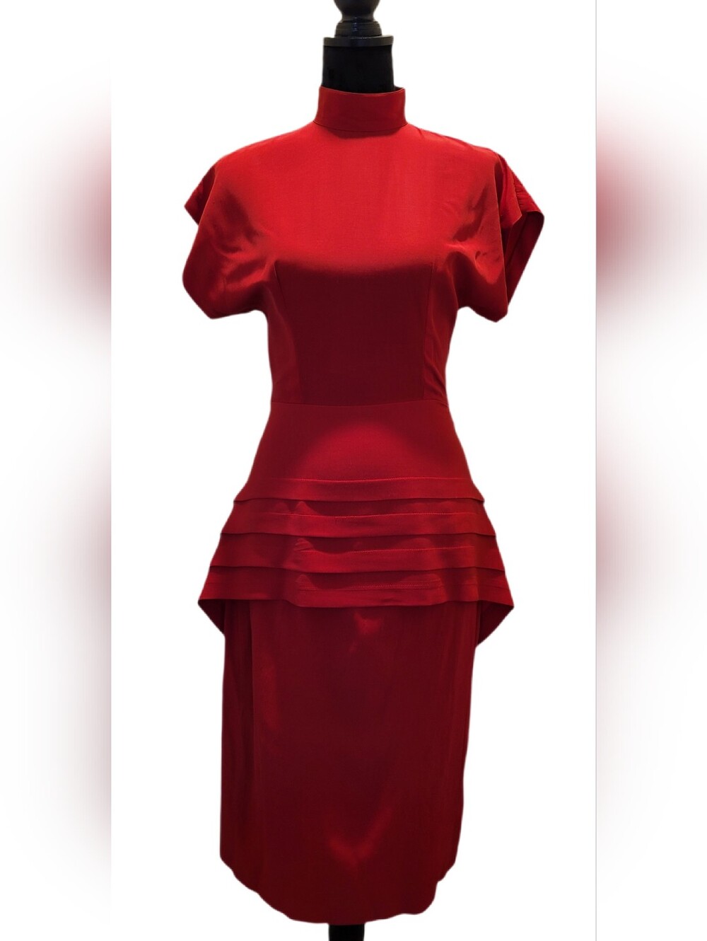 Vintage Early 80s Peplum Dress